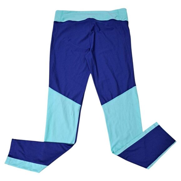 Under Armour Women's Blue Teal Gym Sports Compression Leggings Sz Large - Picture 5 of 6